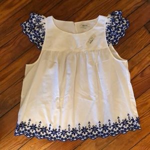 NWT Madewell cotton eyelet tunic - Size 12 (Large)